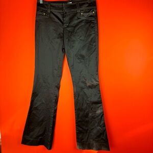 Vintage Cache shine brown pants with flare low rise